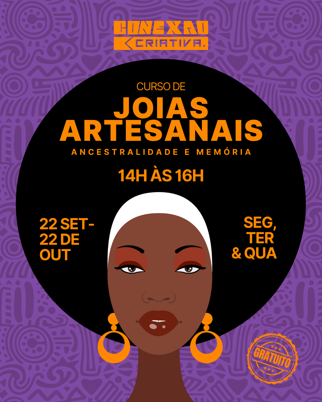 BANNER DIE DIVULGAÇÃO DO CURSO DE JOIAS ARTESANAIS