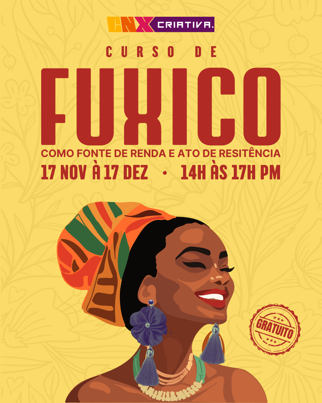 BANNER DE DIVULGAÇÃO DO CURSO DE FUXICO