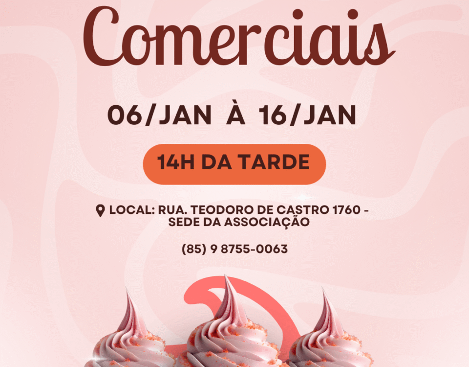 banner de divulgação do curso de doces comerciais